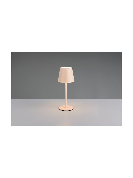 Trio Lighting Μεταλλικό Πορτατίφ LED με Μπεζ Καπέλο και Βάση