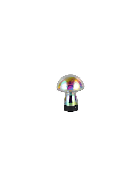 Trio Lighting Glass Table Lamp LED with Transparent Shade and Base