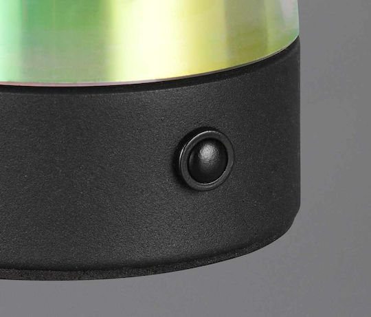 Trio Lighting Стъклена Настолна лампа LED с Прозрачен Абажур и Основа
