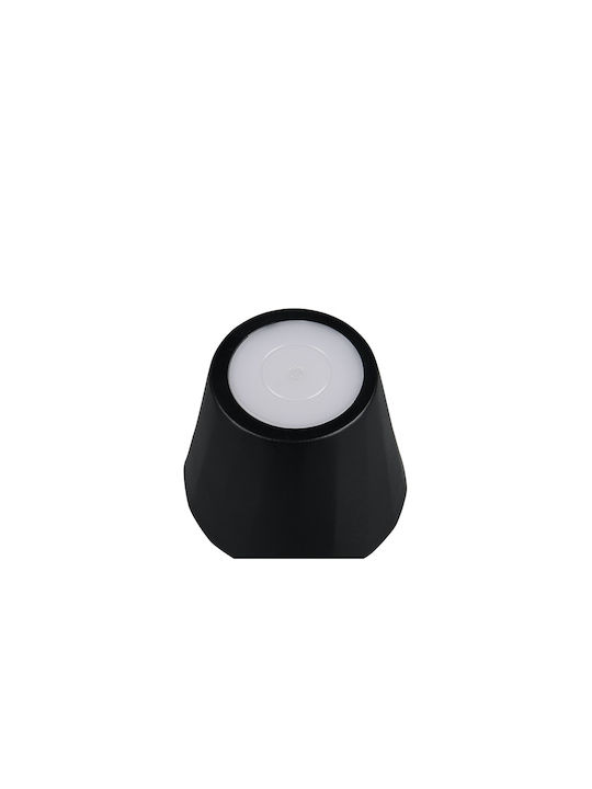 Trio Lighting Μεταλλικό Πορτατίφ LED με Μαύρο Καπέλο και Βάση