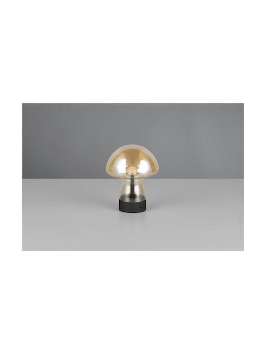 Trio Lighting Γυάλινο Πορτατίφ LED με Μελί Καπέλο και Βάση