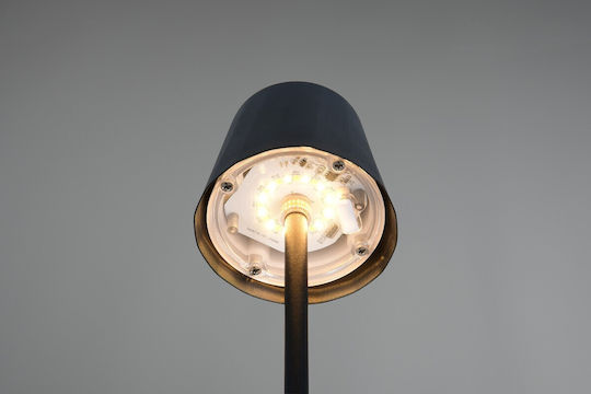 Trio Lighting Μεταλλικό Πορτατίφ LED με Μαύρο Καπέλο και Βάση
