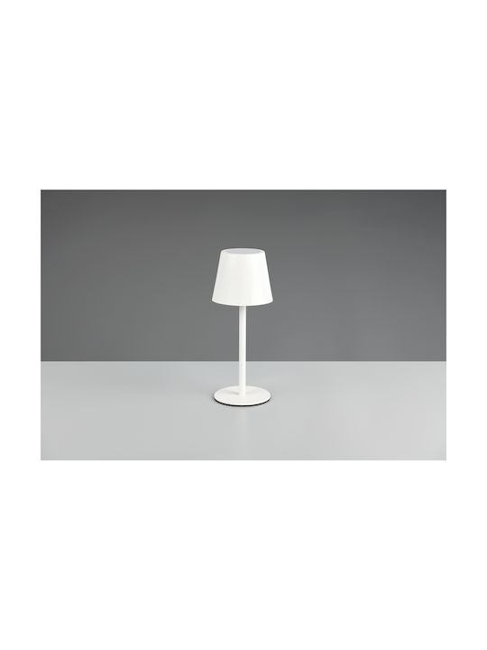 Trio Lighting Μεταλλικό Πορτατίφ LED με Λευκό Καπέλο και Βάση