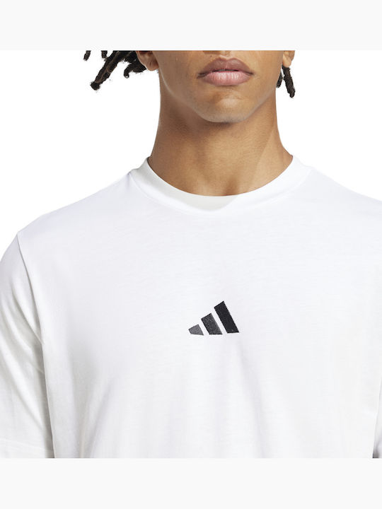 Essentials 3-stripes Sportliches T-Shirt White