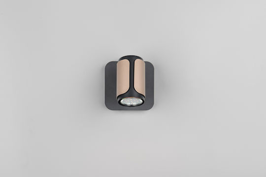 Trio Lighting Single Spot in Brown Color