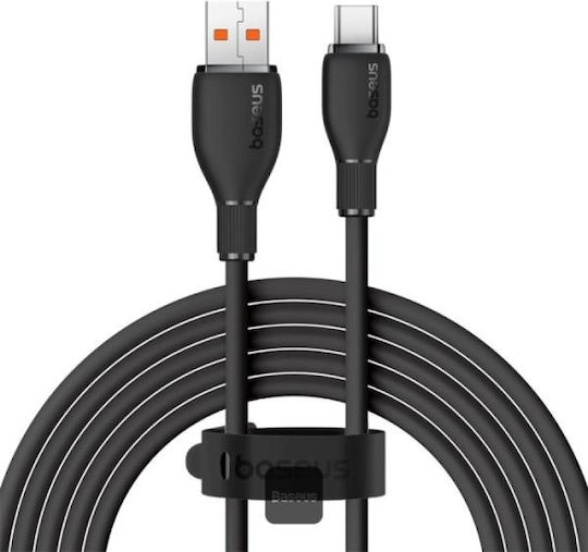 Baseus Pudding USB 2.0 Cable USB-C male - USB-A 100W PD Μαύρο 1.2m