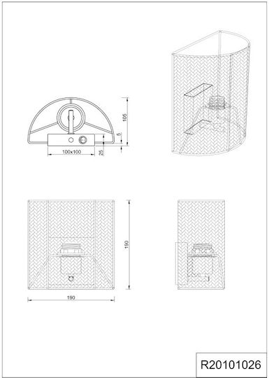Trio Lighting Φωτιστικό Τοίχου Trio Lighting Φωτιστικό Τοίχου