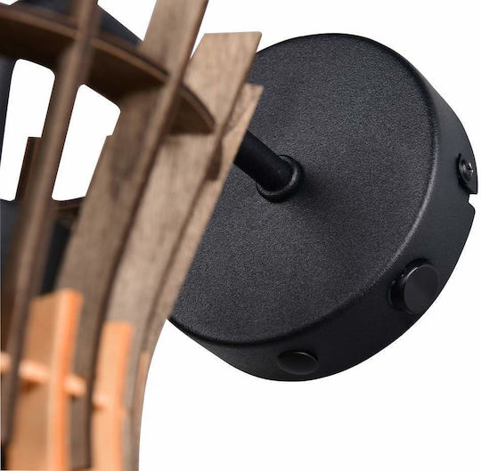 Trio Lighting Industrielle Wandleuchte Schwarz