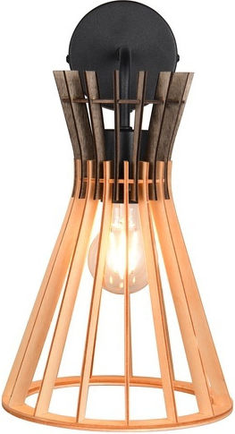Trio Lighting Industrielle Wandleuchte Schwarz