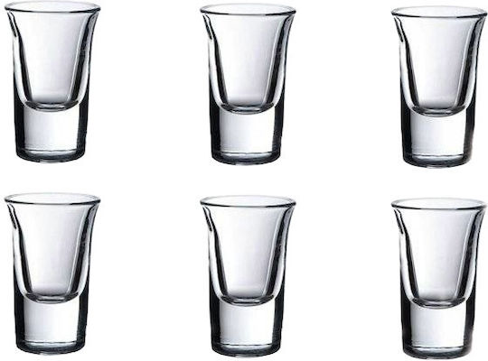 Σφηνοπότηρα από Γυαλί 34ml 6τμχ
