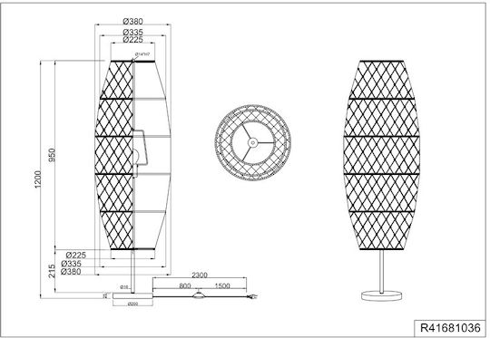 Trio Lighting Φωτιστικό Δαπέδου Μαύρο Trio Lighting Φωτιστικό Δαπέδου Μαύρο