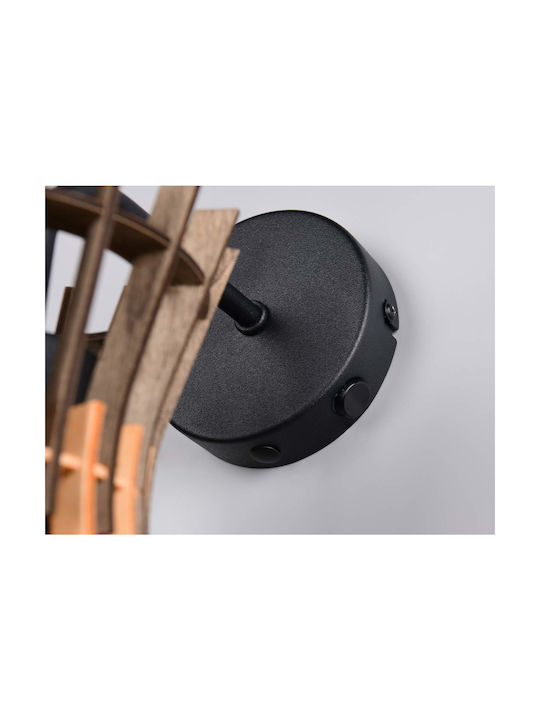 Trio Lighting Industrial Wall Lamp Black