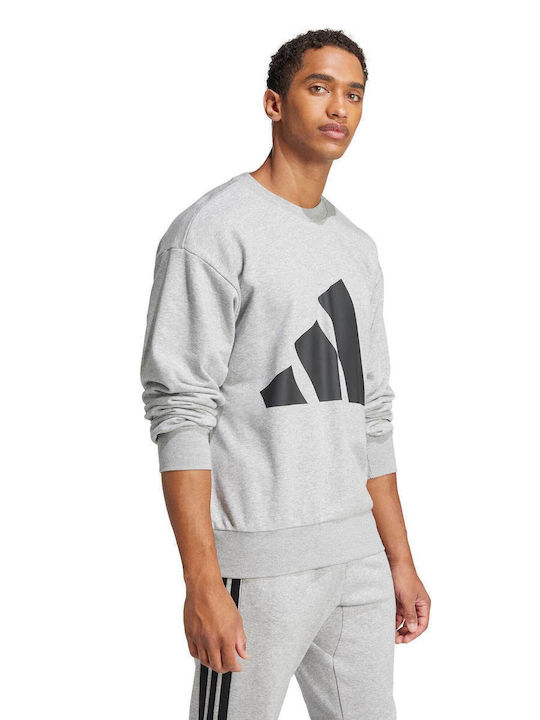 Big Logo French Terry Sweatshirt Grey