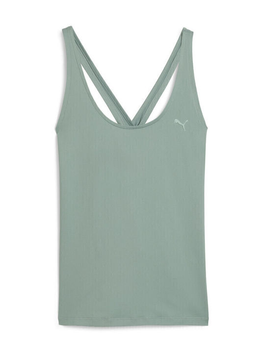 Cloudspun Damen Sport Bluse Ärmellos Grün