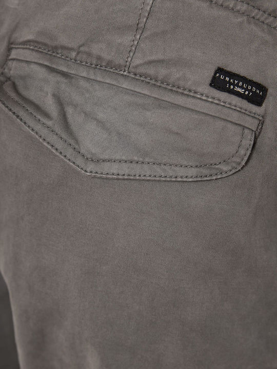 Trousers Cargo Elastic in Regular Fit Gray