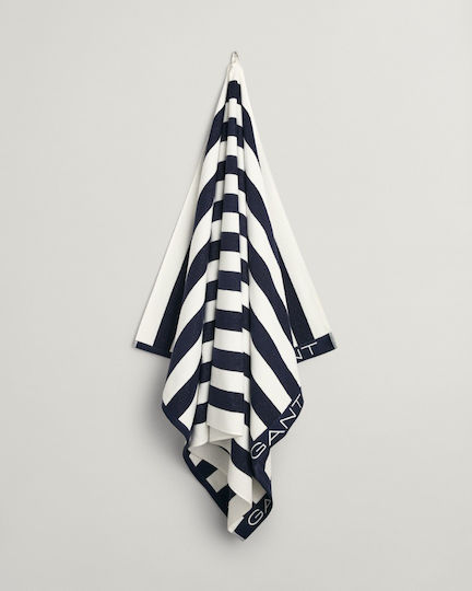 Gant Beach Towel Cotton Blue 180x100cm.