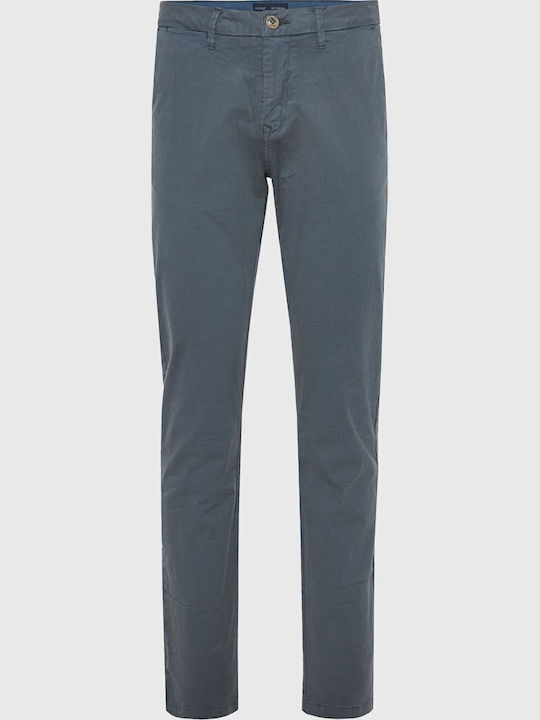 Trousers Chino Elastic in Regular Fit Steel Grey