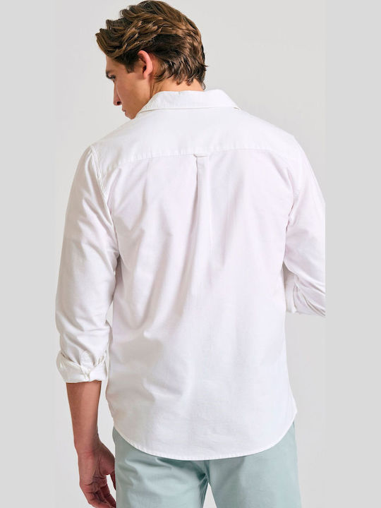 Long-sleeved Cotton Shirt White