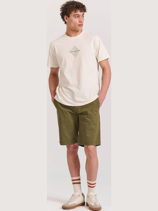 Funky Buddha Ανδρική Βερμούδα Chino Χακί Funky Buddha Ανδρική Βερμούδα Chino Χακί