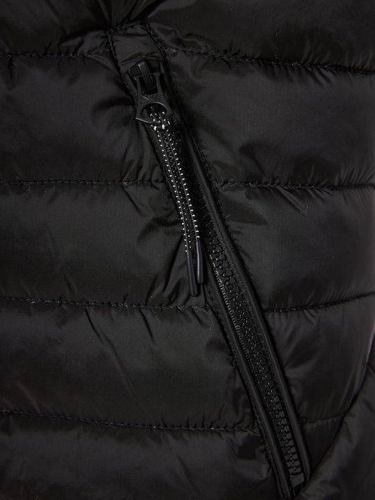 Sleeveless Jacket Puffer Black