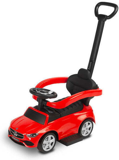 Caretero Mercedes C-Class Mașină Ride On Cu Mâner Pentru 36+ Luni Roșie