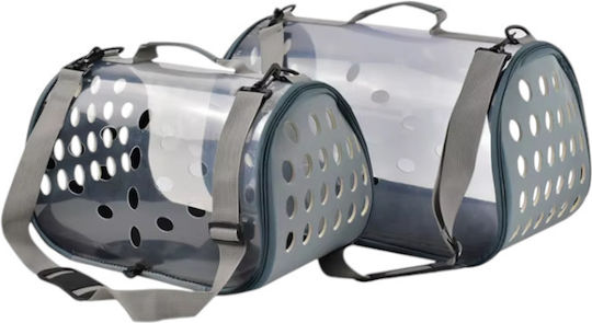 Τσάντα Χειρός για Μεταφορά Σκύλου / Γάτας έως 5kg Γκρι Μ42xΠ25xΥ23εκ.