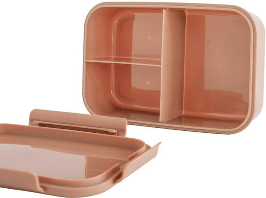 3 Sprouts Bento Box Plastic Kids' Food Container Brown