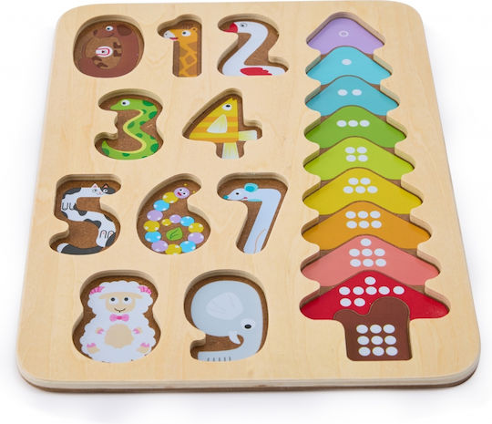 Ξύλινο Παιδικό Puzzle Colors And Shapes 9pcs Hape