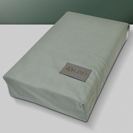 Lino Home Сет Чаршафи с Ластик 160x200+32см. Moderna Петрол 4бр