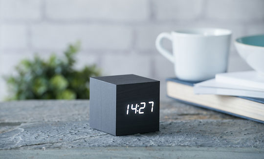 Gingko Tabletop Digital Clock with Alarm Black