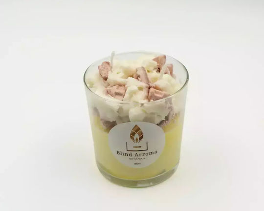 Dc-3005 Scented Soy Candle Vanilla Biscuit Vanilla-biscuit Jar 350ml Yellow White