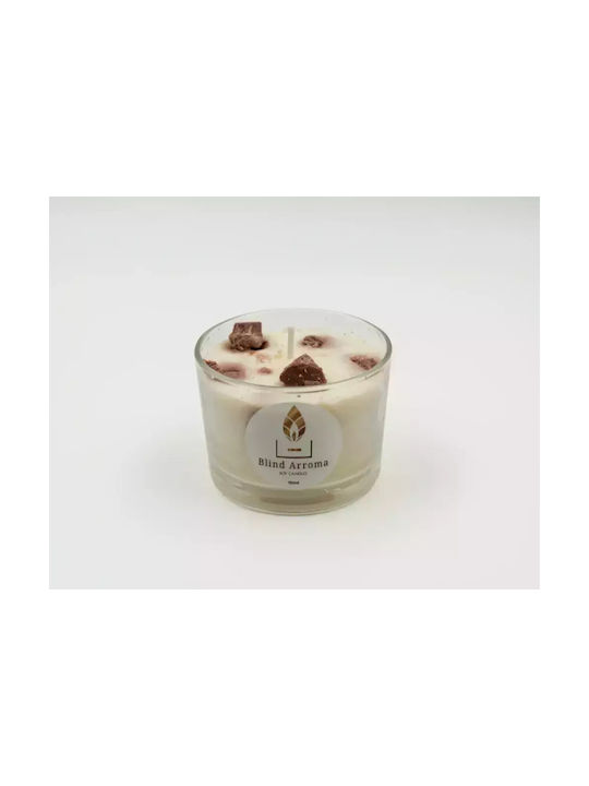 Dc-3004 Scented Soy Candle Lemon Mousse Chocolate Biscuit Jar 150ml White