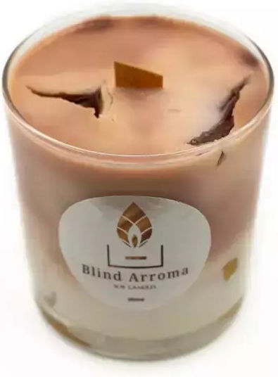 Lumânare parfumată din soia SC-2001 Cafea Iced Latte Borcan 350ml Maro