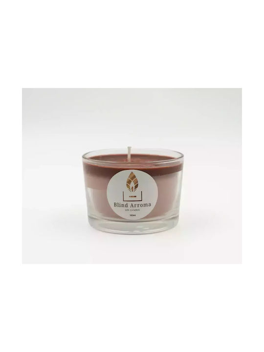 Dc-3001 Duftkerze aus Sojawachs Vanille Butter Crème Brûlée Glas 150ml Braun