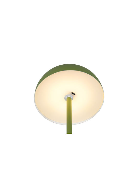 Trio Lighting Μεταλλικό Πορτατίφ LED με Πράσινο Καπέλο και Βάση