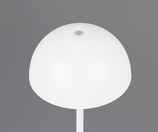 Trio Lighting Metal Table Lamp LED with White Shade and Base