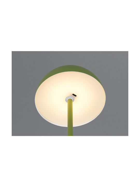 Trio Lighting Μεταλλικό Πορτατίφ LED με Πράσινο Καπέλο και Βάση