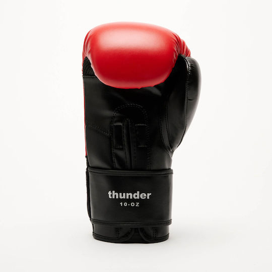 Leone 1947 Kids Boxing Gloves made of Synthetic Leather for Match Red