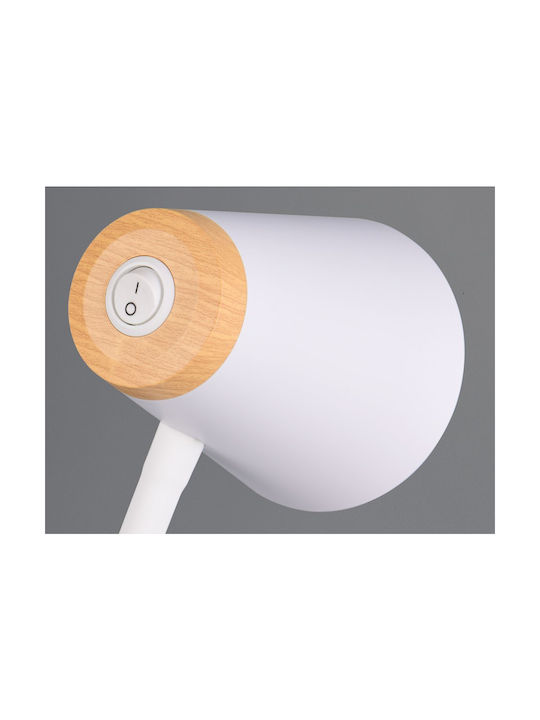 Trio Lighting Настолна Лампа за Цокъл Вграден LED в Бял Цвят