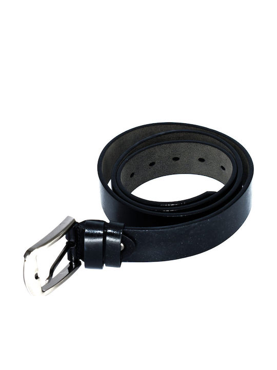 Breit Herren Gürtel Leder Schwarz