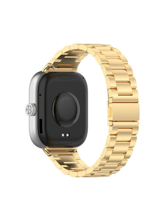Strap Stainless Steel Gold (Redmi Watch 4 / Redmi Watch 5Huawei Band 8)