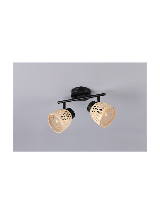 Trio Lighting Dublu Spot în Culoare Negru