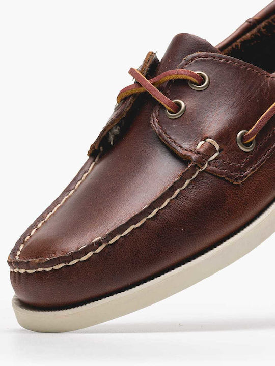 Sebago Men's Leather Boat Shoes Brown