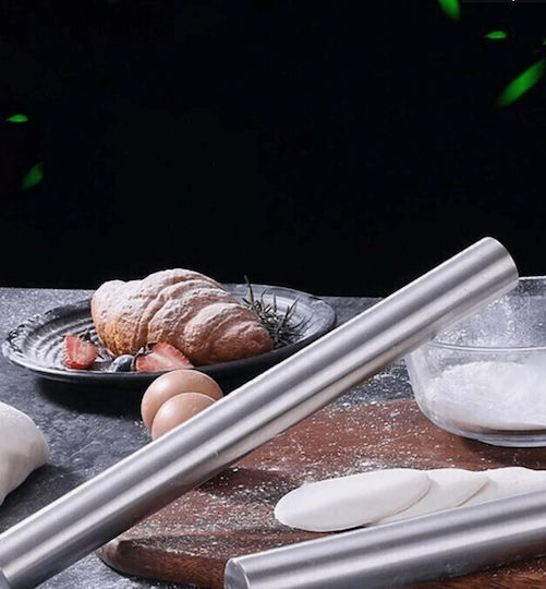 Stainless Steel Kitchen Rolling Pin 30cm 1pcs