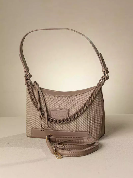 Fragola Damen Tasche Schulter Beige