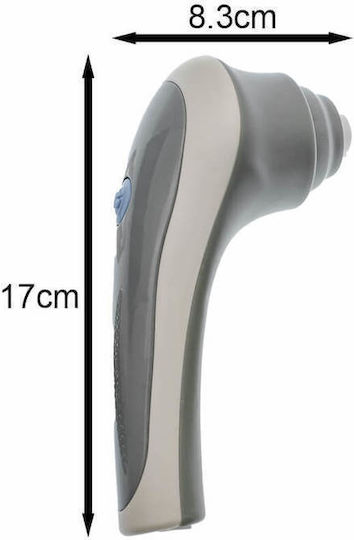 Multifunctional Electric Cleaning Brush Handle 3 Heads Grey OEM