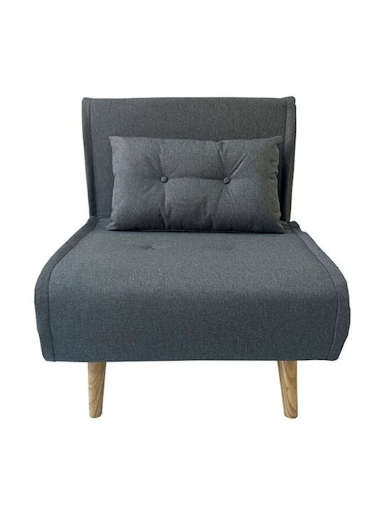 Sara Armchair Bed Gray 75x80x78cm