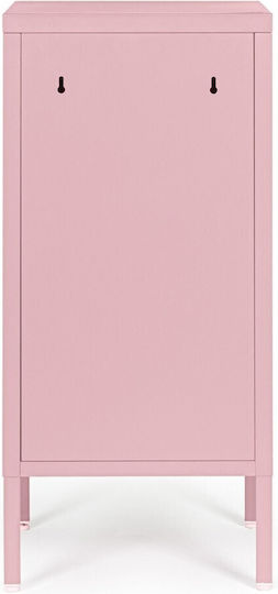 Cambridge Metal Bedside Table Pink 40x35x76cm