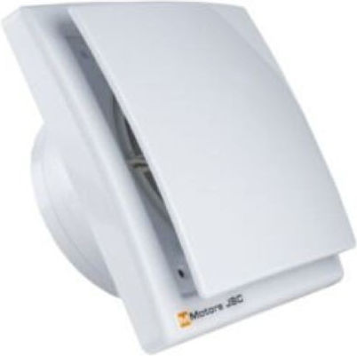 Ventilator alb cu gât scurt și clapetă Φ100 169m³/h 2365