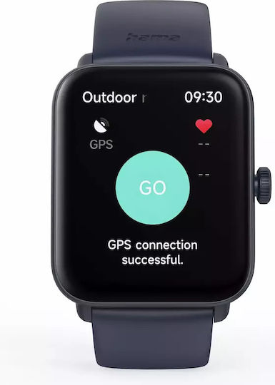 HAMA 6010 44mm Smartwatch με Παλμογράφο (Μπλε)